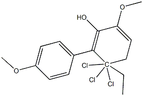 1,1,1-TRICHLORO-2(4-METHOXYPHENYL)-2'-(3-HYDROXY-4-METHOXYPHENYL)ETHANE Struktur