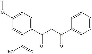 4-METHOXYDIBENZOYLMETHANE-2-CARBOXYLICACID Struktur