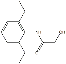 2-HYDROXY-2',6'-DIETHYLACETANILIDE Struktur