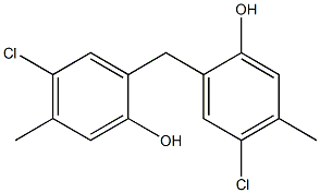 BIS(2-HYDROXY-4-METHYL-5-CHLOROPHENYL)METHANE Struktur