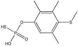 (DIMETHYL(4-METHYL-MERCAPTO-3-METHYLPHENYL))PHOSPHOROTHIOA. Struktur