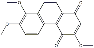 3,7,8-TRIMETHOXY-1,4-PHENANTHRENEQUINONE Struktur