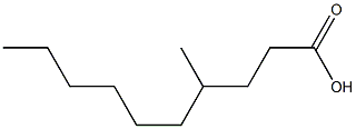 4-METHYLDECANOICACID Struktur