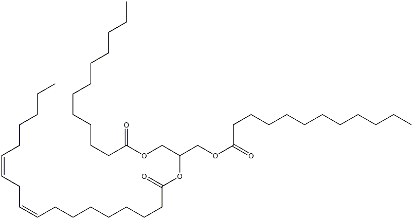 1,3-DIDODECANOYL-2-LINOLEOYL-SN-GLYCEROL Struktur