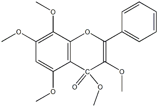 5,7,8,3,4-PENTAMETHOXYFLAVONE Struktur