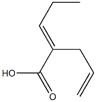 2-ALLYL-2-PENTENOICACID Struktur