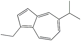 1-ETHYL-5-ISOPROPYLAZULENE Struktur