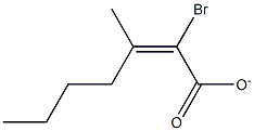 N-BUTYL-ALPHA-BROMOCROTONATE Struktur