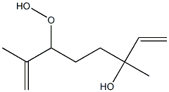 6-HYDROPEROXY-3,7-DIMETHYLOCTA-1,7-DIENE-3-OL Struktur