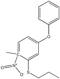 4-METHYL-3-(PROPYLTHIO)PHENYL-4-NITROPHENYLETHER Struktur