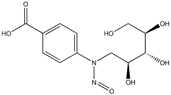 N-NITROSO-N-PARA-CARBOXYPHENYL-D-XYLOSYLAMINE Struktur