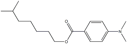 ISO-OCTYL-PARA-DIMETHYLAMINOBENZOATE Struktur