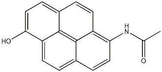 1-ACETAMIDOPYREN-6-OL Struktur