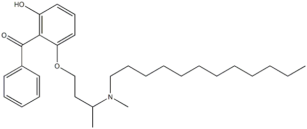 N-DODECYLDIMETHYL(BENZOYL-3-HYDROXYPHENOXY)PROPYLAMMONIU. Struktur