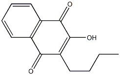 2-HYDROXY-3-BUTYL-1,4-NAPHTHOQUINONE Struktur