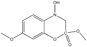 2,7-DIMETHOXY-4-HYDROXY-1,4-BENZOXAZINONE Struktur