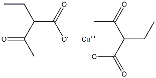 COPPERBIS(ETHYLACETOACTETATE) Struktur