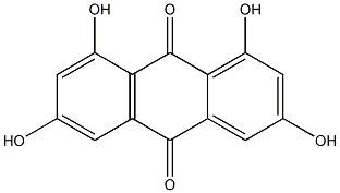 1,3,6,8-TETRAHYDROXYANTHRAQUINONE Struktur