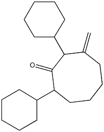 2,8-DICYCLOHEXYLMETHYLENECYCLOOCTANONE Struktur