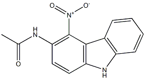 4-NITRO-3-ACETAMIDOCARBAZOLE Struktur