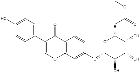 [(2R,3R,4S,5R,6S)-3,4,5-trihydroxy-6-[3-(4-hydroxyphenyl)-4-oxo-chromen-7-yl]oxy-oxan-2-yl]methyl acetate Struktur