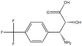 (2R,3R)-3-Amino-2-hydroxy-3-(4-trifluoromethyl-phenyl)-propanoic acid Struktur