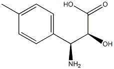 (2S,3S)-3-Amino-2-hydroxy-3-(4-methyl-phenyl)-propanoic acid Struktur