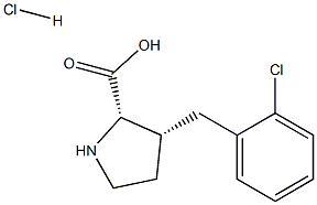 (R)-gamma-(2-chloro-benzyl)-L-proline hydrochloride Struktur