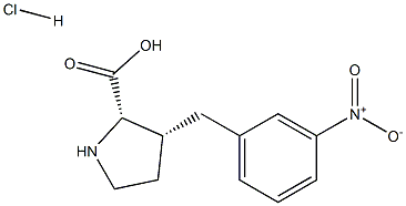 (R)-gamma-(3-nitro-benzyl)-L-proline hydrochloride Struktur