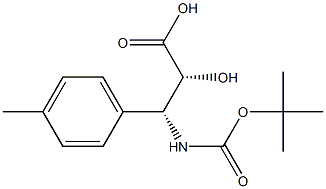 N-Boc-(2R,3R)-3-Amino-2-hydroxy-3-(4-methyl-phenyl)-propanoic acid Struktur