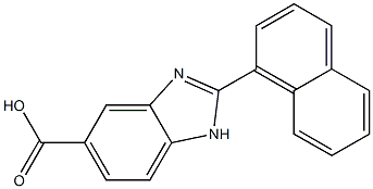 2-Naphthalen-1-yl-1H-benzimidazole-5-carboxylic acid Struktur