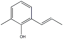 2-methyl-6-[(E)-prop-1-enyl]phenol Struktur