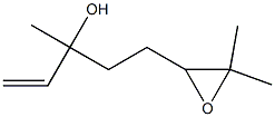 5-(3,3-dimethyloxiran-2-yl)-3-methyl-pent-1-en-3-ol Struktur