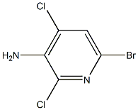 3-Amino-6-bromo-2,4-dichloropyridine Struktur