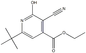 6-tert-Butyl-3-cyano-2-hydroxy-isonicotinic acid ethyl ester Struktur