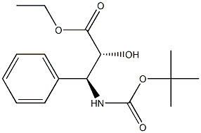 (2R,3S)-N-tert-butoxycarbonyl-3-Phenylisoserine Ethyl Ester Struktur