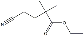 ethyl 4-cyano-2,2-dimethylbutanoate Struktur