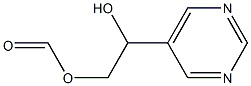 2-hydroxy-5-pyrimidinylethyl formate Struktur