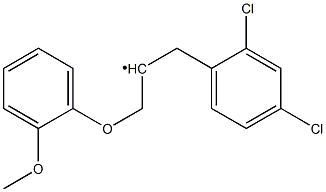 (2,4-Dichlorobenzyl) [2-(2-methoxyphenoxy)ethyl]- Struktur