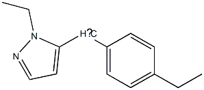 (4-Ethyl-phenyl)-(2-ethyl-2H-pyrazol-3-ylmethyl)- Struktur