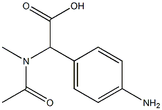 (Acetyl-methyl-amino)-(4-amino-phenyl)-acetic acid Struktur