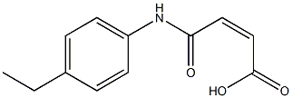 (Z)-3-(4-Ethyl-phenylcarbamoyl)-acrylic acid Struktur