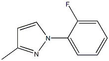 1-(2-Fluorophenyl)-3-methyl-1H-pyrazole Struktur