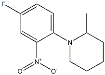 1-(4-Fluoro-2-nitrophenyl)-2-methylpiperidine Struktur