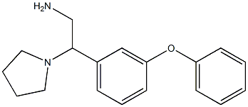 1-[2-Amino-1-(3-phenoxy-phenyl)-ethyl]-pyrrolidine Struktur