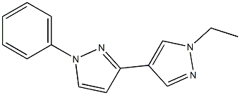 1'-Ethyl-1-phenyl-1H,1'H-[3,4']bipyrazolyl-4- Struktur