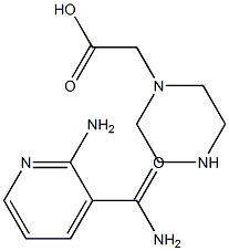 Piperazinoacetic acid-(2-aminopyridine)amide Struktur