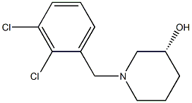 (3R)-1-(2,3-dichlorobenzyl)piperidin-3-ol Struktur