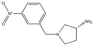 (3R)-1-(3-nitrobenzyl)pyrrolidin-3-amine Struktur