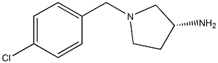 (3R)-1-(4-chlorobenzyl)pyrrolidin-3-amine Struktur